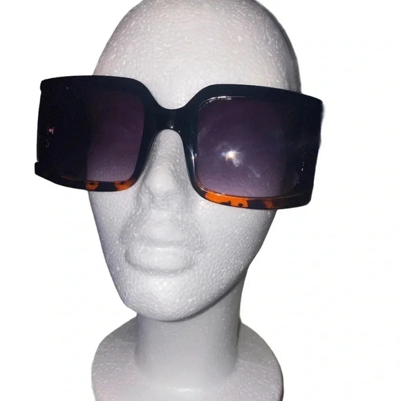 Luxury Fashion OVERSIZE  LEOPARD Trim SUNGLASSES - Picture 7 of 7